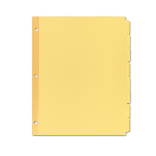 Write And Erase Plain-tab Paper Dividers, 8-tab, 11 X 8.5, Buff, 24 Sets