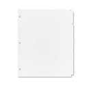 Write And Erase Plain-tab Paper Dividers, 5-tab, 11 X 8.5, White, 36 Sets