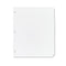 Write And Erase Plain-tab Paper Dividers, 5-tab, 11 X 8.5, White, 36 Sets