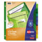 Insertable Big Tab Plastic 2-pocket Dividers, 8-tab, 11.13 X 9.25, Assorted, 1 Set