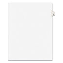 Preprinted Legal Exhibit Side Tab Index Dividers, Avery Style, 10-tab, 4, 11 X 8.5, White, 25/pack