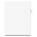 Preprinted Legal Exhibit Side Tab Index Dividers, Avery Style, 10-tab, 7, 11 X 8.5, White, 25/pack