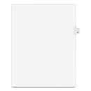 Preprinted Legal Exhibit Side Tab Index Dividers, Avery Style, 10-tab, 8, 11 X 8.5, White, 25/pack