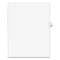 Preprinted Legal Exhibit Side Tab Index Dividers, Avery Style, 10-tab, 10, 11 X 8.5, White, 25/pack