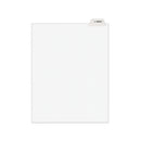 Avery-style Preprinted Legal Bottom Tab Divider, 26-tab, Exhibit F, 11 X 8.5, White, 25/pk