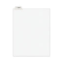 Avery-style Preprinted Legal Bottom Tab Divider, 26-tab, Exhibit J, 11 X 8.5, White, 25/pk