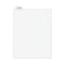 Avery-style Preprinted Legal Bottom Tab Divider, 26-tab, Exhibit J, 11 X 8.5, White, 25/pk