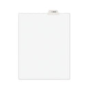 Avery-style Preprinted Legal Bottom Tab Dividers, 26-tab, Exhibit L, 11 X 8.5, White, 25/pack