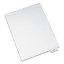 Avery-style Preprinted Legal Bottom Tab Dividers, 26-tab, Exhibit Y, 11 X 8.5, White, 25/pack