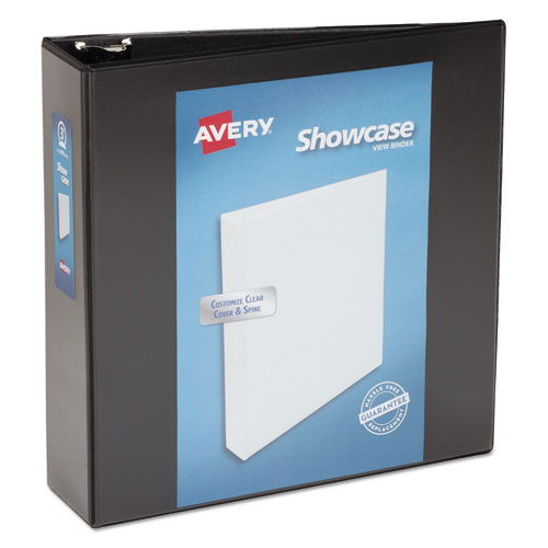 Showcase Economy View Binder With Round Rings, 3 Rings, 3" Capacity, 11 X 8.5, Black