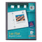 Lay Flat View Report Cover, Flexible Fastener, 0.5" Capacity, 8.5 X 11, Clear/gray