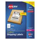 Shipping Labels W/ Trueblock Technology, Laser Printers, 5.5 X 8.5, White, 2/sheet, 250 Sheets/box