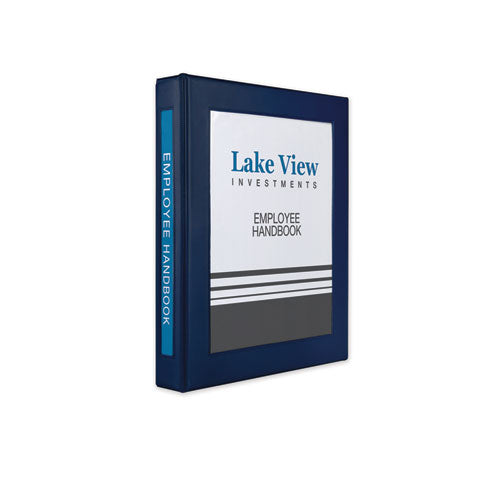 Framed View Heavy-duty Binders, 3 Rings, 1" Capacity, 11 X 8.5, Navy Blue