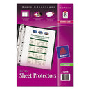 Top Load Sheet Protector, Heavyweight, 8.5 X 5.5, Clear, 25/pack