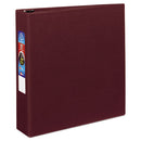 Heavy-duty Non-view Binder With Durahinge And One Touch Ezd Rings, 3 Rings, 2" Capacity, 11 X 8.5, Maroon