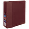 Heavy-duty Non-view Binder With Durahinge, Three Locking One Touch Ezd Rings And Thumb Notch, 5" Capacity, 11 X 8.5, Maroon