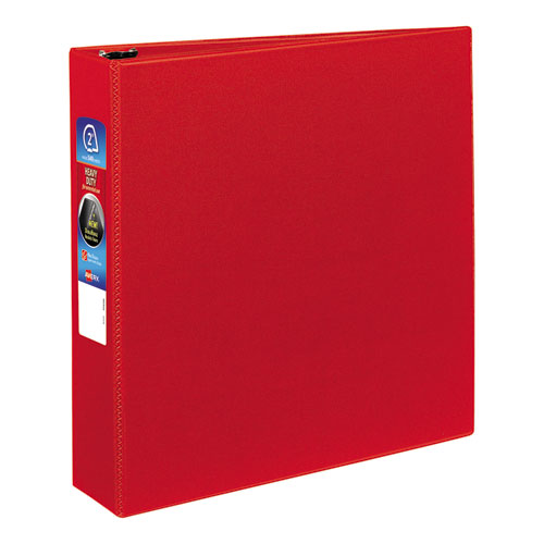 Heavy-duty Non-view Binder With Durahinge And One Touch Ezd Rings, 3 Rings, 2" Capacity, 11 X 8.5, Red