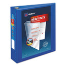 Heavy-duty View Binder With Durahinge And One Touch Ezd Rings, 3 Rings, 2" Capacity, 11 X 8.5, Pacific Blue