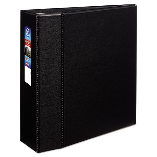 Heavy-duty Non-view Binder With Durahinge And Locking One Touch Ezd Rings, 3 Rings, 4" Capacity, 11 X 8.5, Black