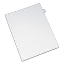 Preprinted Legal Exhibit Side Tab Index Dividers, Allstate Style, 26-tab, E, 11 X 8.5, White, 25/pack