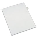 Preprinted Legal Exhibit Side Tab Index Dividers, Allstate Style, 10-tab, 7, 11 X 8.5, White, 25/pack