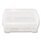 Super Stacker Crayon Box, Plastic, 4.75 X 3.5 X 1.6, Clear