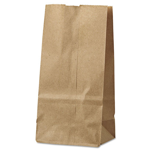 Grocery Paper Bags, 30 Lb Capacity, #2, 4.31" X 2.44" X 7.88", Kraft, 500 Bags