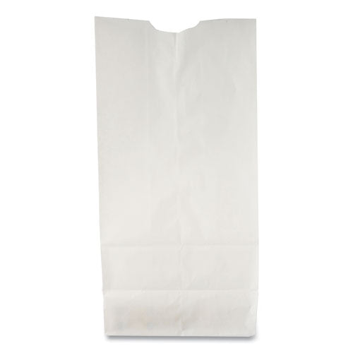 Grocery Paper Bags, 30 Lb Capacity, #2, 4.31" X 2.44" X 7.88", White, 500 Bags