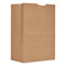 Grocery Paper Bags, 57 Lb Capacity, 1/6 Bbl, 12" X 7" X 17", Kraft, 500 Bags