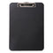 Unbreakable Recycled Clipboard, 0.5" Clip Capacity, Holds 8.5 X 11 Sheets, Black