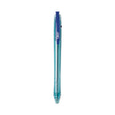 Revolution Ocean Bound Ballpoint Pen, Retractable, Medium 1 Mm, Blue Ink/translucent Blue Barrel, Dozen