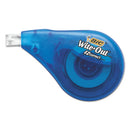 Wite-out Ez Correct Correction Tape, Non-refillable, Blue Applicator, 0.17" X 472"