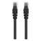 Cat5e Snagless Patch Cable, 10 Ft, Black