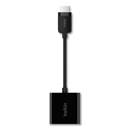 Hdmi To Vga Adapter With Micro-usb Power, 9.8", Black