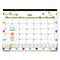 Teacher Dots Academic Desk Pad, 22 X 17, Black Binding, Clear Corners, 12-month (july To June): 2023 To 2024