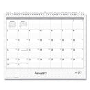 Enterprise Wall Calendar, Enterprise Geometric Artwork, 15 X 12, White/gray Sheets, 12-month (jan To Dec): 2024