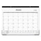 Enterprise Desk Pad, Geometric Artwork, 22 X 17, White/gray Sheets, Black Binding, Clear Corners, 12-month (jan-dec): 2024