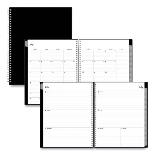 Enterprise Academic Weekly/monthly Planner, Enterprise Artwork, 11 X 8.5, Black Cover, 12-month (july To June): 2023 To 2024