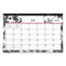 Analeis Academic Year Desk Pad Calendar, Floral Artwork, 17 X 11, White/black/pink Sheets, 12-month (july To June): 2023-2024