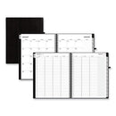 Aligned Weekly/monthly Appointment Planner, 11 X 8.5, Black Cover, 12-month (jan To Dec): 2024