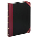 Extra-durable Bound Book, Single-page Record-rule Format, Black/maroon/gold Cover, 10.13 X 7.78 Sheets, 300 Sheets/book