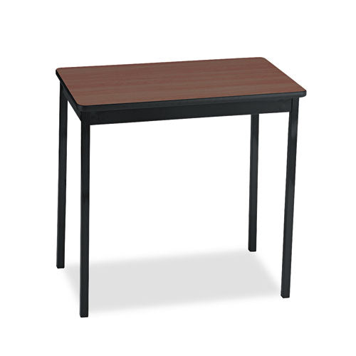 Utility Table, Rectangular, 30w X 18d X 30h, Walnut/black