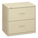 400 Series Lateral File, 2 Legal/letter-size File Drawers, Putty, 36" X 18" X 28"