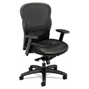 Wave Mesh High-back Task Chair, Supports Up To 250 Lb, 19.25" To 22" Seat Height, Black