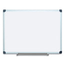 Porcelain Value Dry Erase Board, 36 X 48, White Surface, Silver Aluminum Frame