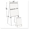 Silver Easy Clean Dry Erase Quad-pod Presentation Easel, 45" To 79" High, Silver