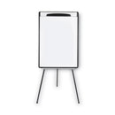 Magnetic Gold Ultra Dry Erase Tripod Easel With Extension Arms, 32" To 72", Black/silver