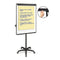 Silver Easy Clean Dry Erase Mobile Presentation Easel, 44" To 75.25" High