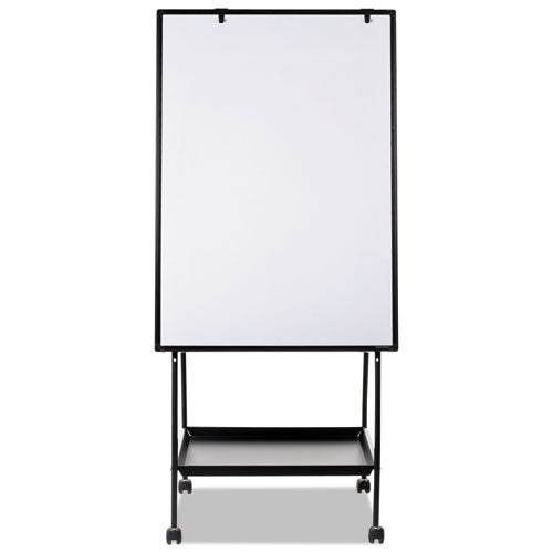 Creation Station Dry Erase Board, 29.5 X 74.88, White Surface, Black Metal Frame