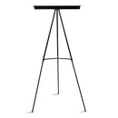 Telescoping Tripod Display Easel, Adjusts 35" To 64" High, Metal, Black